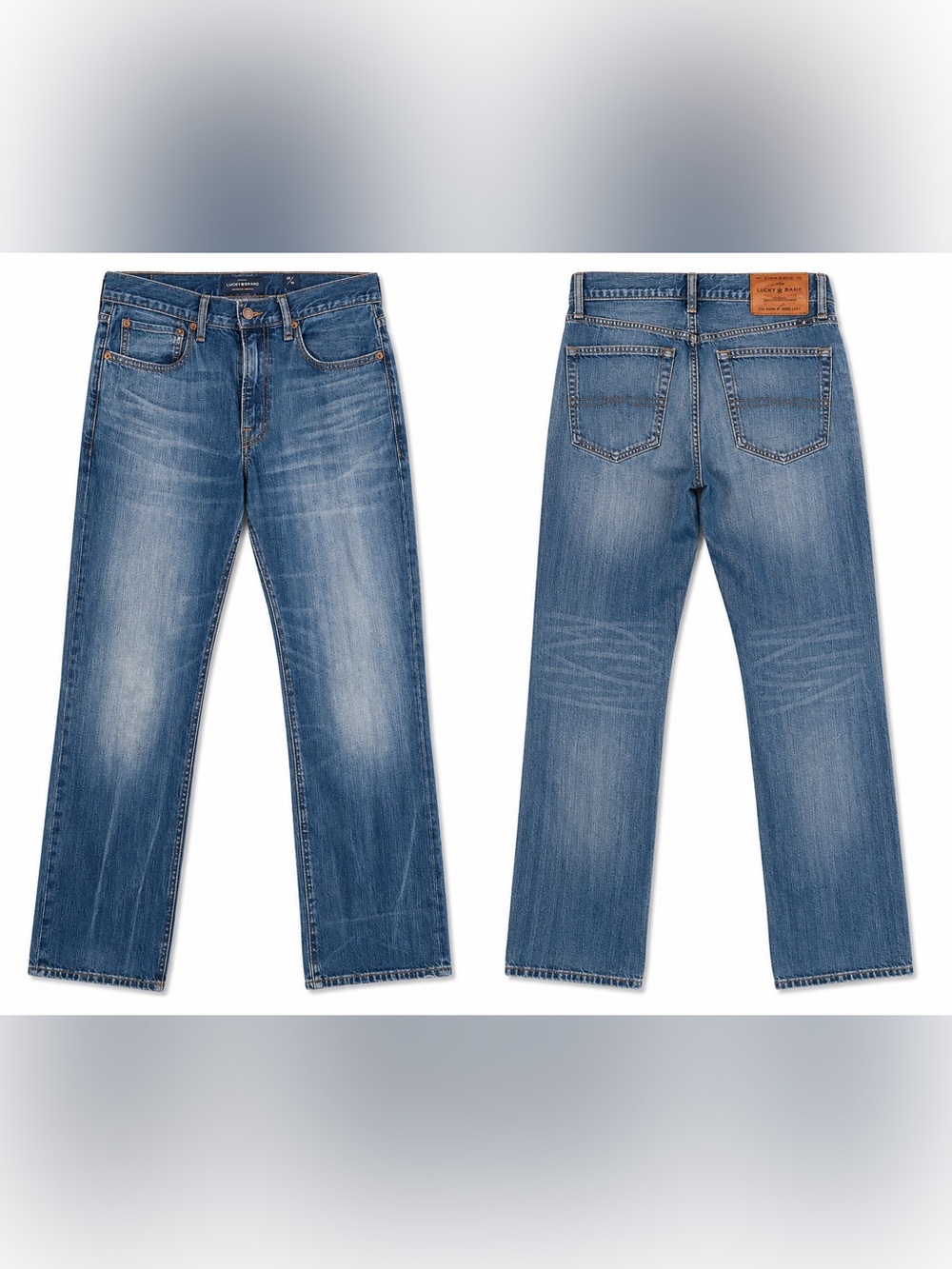 Lucky Brand Men’s Blue Straight-Leg Jeans Classics 33/30